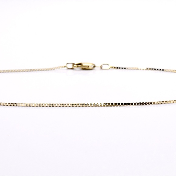 10K Yellow Gold 8” Box Link Bracelet Lobster Clasp .86g - New - Picture 2 of 6